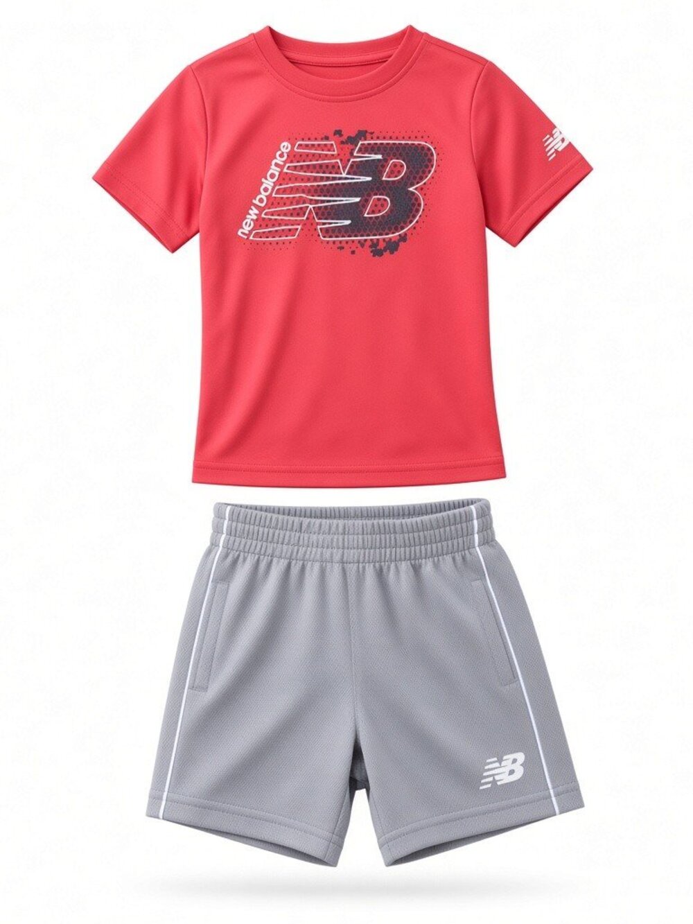 New Balance Baby Boy 2-Piece Graphic Shirt Shorts Set 18M NWT